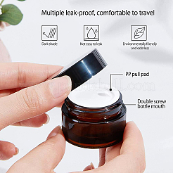 Juegos de tarros de crema de cosméticos de vidrio portátiles&nbsp;DIY-BC0010-97