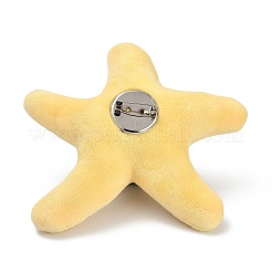Brosche aus Vliesstoff mit Cartoon-Stern&nbsp;JEWB-Z001-09