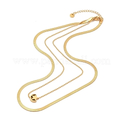Doppelschichtige Halsketten&nbsp;NJEW-A032-04G-02