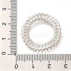Verbindungsringe aus Messing mit klarem Zirkonia&nbsp;KK-M312-30P