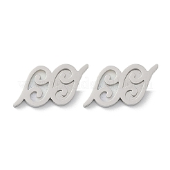 Pendientes de botón de acero inoxidable 304&nbsp;EJEW-Z089-26P