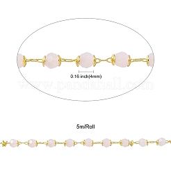 Handgefertigte facettierte Unterlegscheibe-Perlenketten aus Glas&nbsp;CHC-CJ0001-73