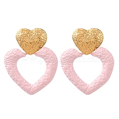 Pendientes colgantes de acero inoxidable 304 para San Valentín&nbsp;EJEW-T054-10G