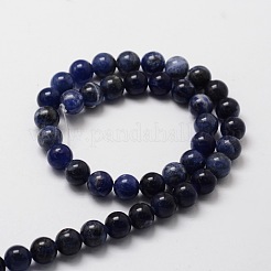 Sodalite naturale perle tonde fili&nbsp;X-G-E329-6mm-39