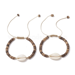 Bracelets en coquillages et perles de noix de coco pour femmes&nbsp;BJEW-JB11515