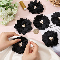 Blumenornament-Zubehör aus Polyester&nbsp;DIY-WH0588-78C