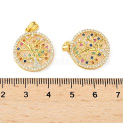 Colgante micropavé cubic zirconia de latón&nbsp;KK-S532-05G