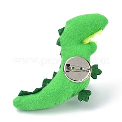 Brosche aus Vliesstoff mit Cartoon-Dinosauriern&nbsp;JEWB-Z001-06