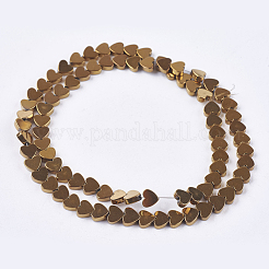 Non magnetici perle ematite sintetico fili&nbsp;G-Q883-6x6mm-M