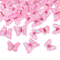 40 Stück 5-Stil-Polyester-Computer-Stickerei zum Aufnähen von Ornament-Accessoires&nbsp;DIY-TA0009-39