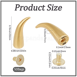 50 sacchetto di rivetti decorativi in lega&nbsp;FIND-GF0009-69A-G