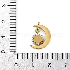 Pendentifs en strass en acier inoxydable 304&nbsp;LS-STAS-L296-11G