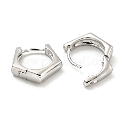 Pendientes de aro de latón&nbsp;EJEW-L211-010S-P