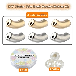 DIY Chunky Tube Beads Armbandherstellungsset&nbsp;DIY-YW0005-16