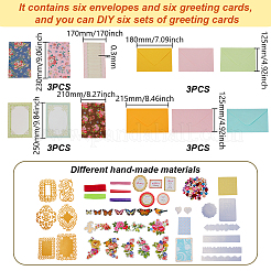Papier-Grußkarten-Set für Kinder&nbsp;DIY-WH0699-83A