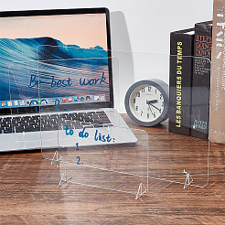 4 ensemble de 3 tableaux de messages de table en acrylique de style&nbsp;AJEW-GL0001-53