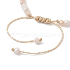 Braccialetti di perline intrecciate con conchiglie d'acqua dolce naturali e perline di vetro per le donne&nbsp;BJEW-JB13001