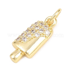 Messing micro pave klare zirkonia anhänger&nbsp;KK-H273-14G