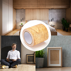 Klebeband aus Vliesstoffen mit Holzmaserung&nbsp;DIY-GF0005-15C