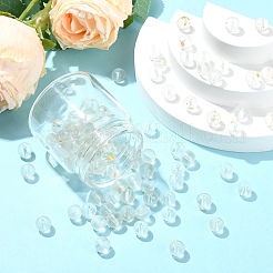 100 perle de verre dépolie peinte à la cuisson&nbsp;DGLA-YW0001-36A