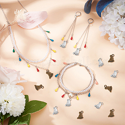 80pcs 2 breloques en alliage de style tibétain de style&nbsp;FIND-DC0004-14