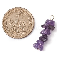 Anhänger aus natürlichen Lavendel-Amethysten und blauen Spitzenachat-Chipperlen in Farbverlaufsfarbe&nbsp;PALLOY-JF02795-03