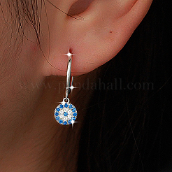 Boucles d'oreilles créoles vintage en argent sterling 925&nbsp;OY5595-2
