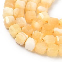 Natürliche gelbe Jade Perlen Stränge&nbsp;G-F797-A26-01