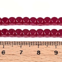 Im Labor gezüchtete Stränge roter Korundperlen&nbsp;G-G106-N01-03