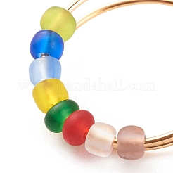 Polsini girevoli con perline di vetro colorate&nbsp;RJEW-JR00485-01