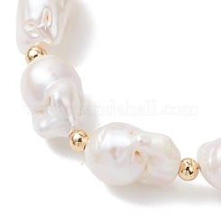 Natürliche Barockperlen Keshi Perlen Perlen Armbänder&nbsp;BJEW-JB13336