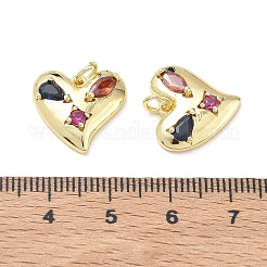 Pendentifs en laiton avec zircon cubique micro pavé&nbsp;KK-K428-05A-G
