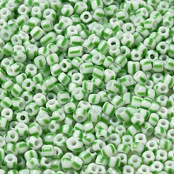 6/0 undurchsichtige Farben sickern aus Glasperlen&nbsp;SEED-F003-04A-06