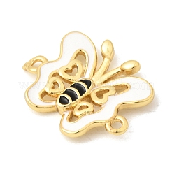 Hohle Insektenverbinder-Anhänger aus Messing und Emaille&nbsp;KK-A296-05G