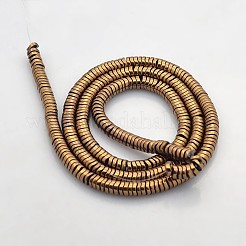 Electroplate non magnetici ematite sintetico fili di perline&nbsp;G-J216A-04