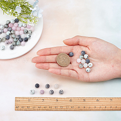 Kit fai da te per realizzare braccialetti elastici con pietre preziose rotonde&nbsp;DIY-SC0014-41
