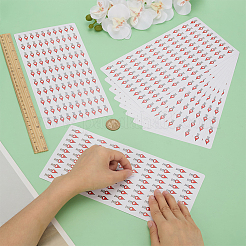 10 Blatt Papier-Bildaufkleber&nbsp;DIY-FG0008-44