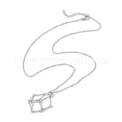 Pochette en macramé en acier inoxydable 304&nbsp;NJEW-JN05236-02