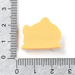 Simpatico cabochon decodensato in resina opaca con osso mangia cane&nbsp;CRES-Q220-04A-03