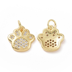 Breloques en laiton avec zircone cubique&nbsp;ZIRC-I062-34G