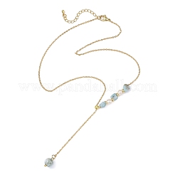 Runder Anhänger aus natürlichem Larimar&nbsp;NJEW-JN06611-01