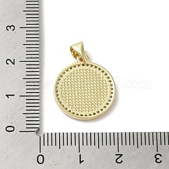 Pendentifs en laiton zircon cubique transparent&nbsp;KK-I708-03C-G