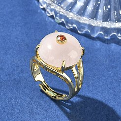 Anillos abiertos tipo brazalete con microengaste de circonita cúbica (color aleatorio)&nbsp;RJEW-D347-02G-07