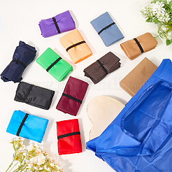 20 Stück 12 Farben wiederverwendbare Einkaufstaschen aus Polyester für Supermärkte&nbsp;ABAG-CN0001-50
