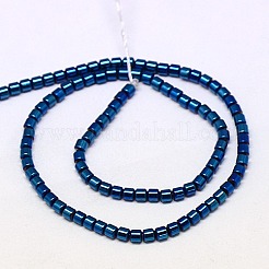 Electroplate non magnetici ematite sintetico fili di perline&nbsp;G-J163-2x2mm-03