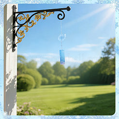 1 pieza de decoración de carillón de viento de vidrio de borosilicato de alta calidad&nbsp;AJEW-PH0010-10A