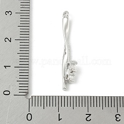 Ottone micro spianare pendenti zirconi&nbsp;KK-M326-13A-P