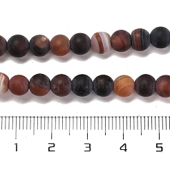 Natürliche gestreifte Achat- / Bandagatperlenstränge&nbsp;G-B079-C02-01