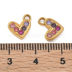 Colgantes de rhinestone de acero inoxidable 304&nbsp;SA-CBA49D2-09G