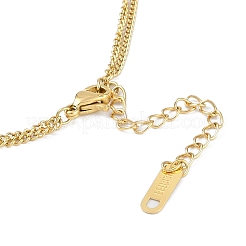 Pulseras de acero inoxidable 304 de doble capa con revestimiento iónico (IP) para mujer&nbsp;BJEW-K254-18G-01